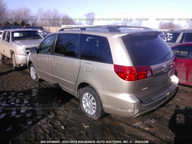 5TDZA23C76S466147 - 2006 TOYOTA SIENNA CE/LE GOLD photo 3