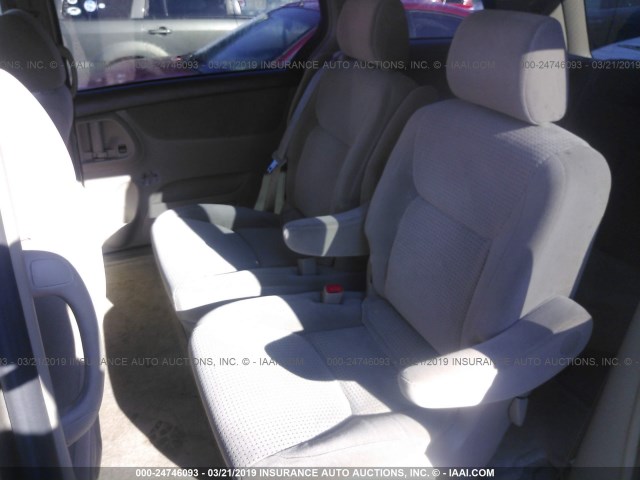 5TDZA23C76S466147 - 2006 TOYOTA SIENNA CE/LE GOLD photo 8