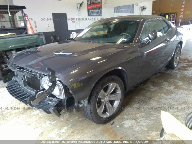 2C3CDZAG1KH524732 - 2019 DODGE CHALLENGER SXT GRAY photo 2