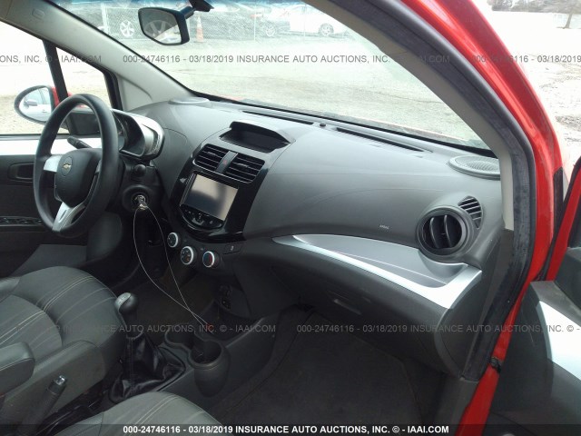 KL8CC6S92EC590140 - 2014 CHEVROLET SPARK 1LT RED photo 5