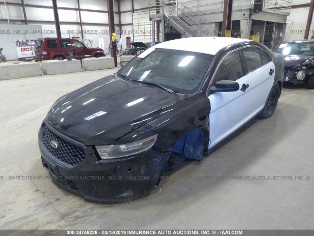 1FAHP2MK5EG143696 - 2014 FORD TAURUS POLICE INTERCEPTOR BLACK photo 2