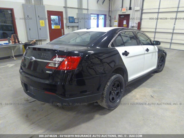 1FAHP2MK5EG143696 - 2014 FORD TAURUS POLICE INTERCEPTOR BLACK photo 4