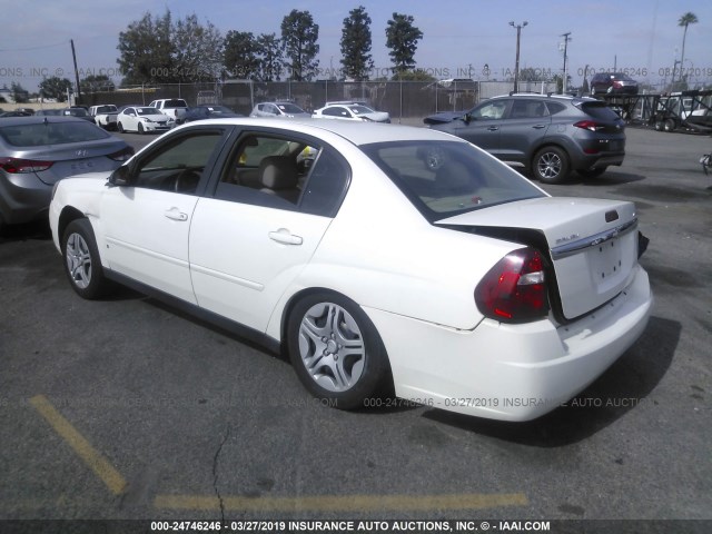 1G1ZS51816F127468 - 2006 CHEVROLET MALIBU LS თეთრი ფოტო 3