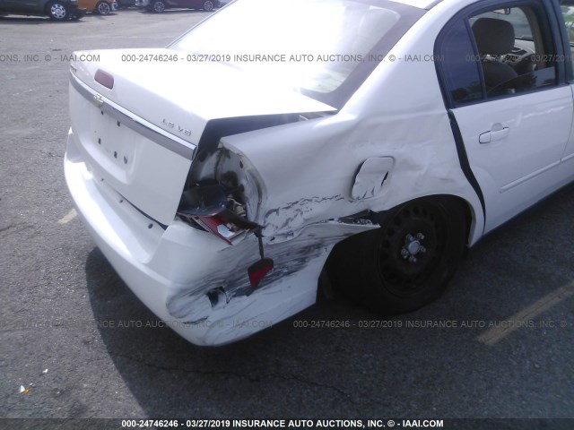 1G1ZS51816F127468 - 2006 CHEVROLET MALIBU LS თეთრი ფოტო 6