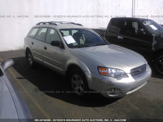 4S4BP61C777314709 - 2007 SUBARU LEGACY OUTBACK 2.5I BEIGE photo 1