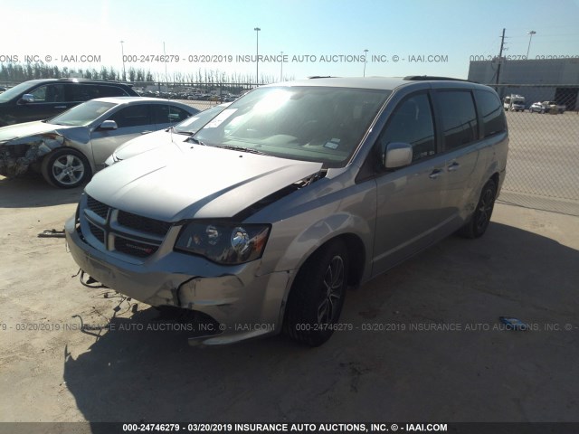 2C4RDGEG9KR513220 - 2019 DODGE GRAND CARAVAN  GRAY photo 2