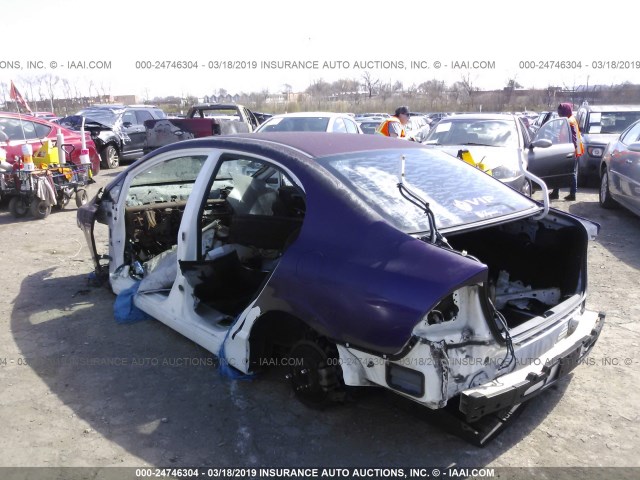 2HGFA55528H710860 - 2008 HONDA CIVIC SI PURPLE photo 3