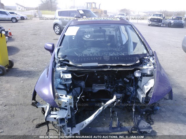 2HGFA55528H710860 - 2008 HONDA CIVIC SI PURPLE photo 6