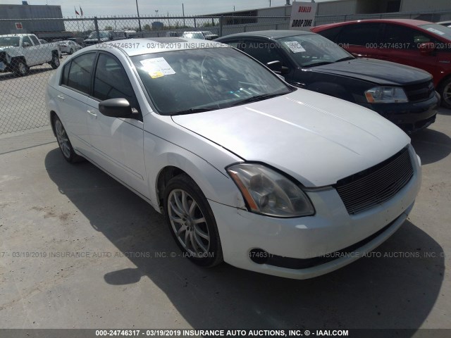 1N4BA41E54C831754 - 2004 NISSAN MAXIMA SE/SL WHITE photo 1