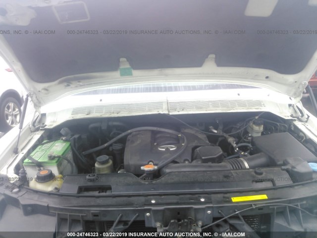 5N3AA08C66N810120 - 2006 INFINITI QX56 WHITE photo 10