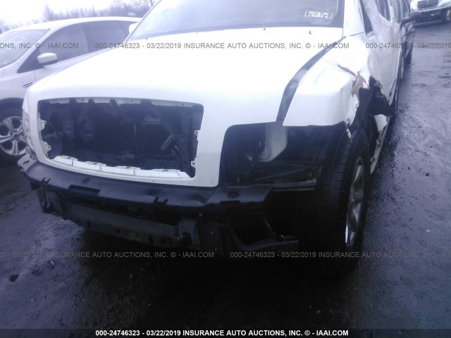 5N3AA08C66N810120 - 2006 INFINITI QX56 WHITE photo 6