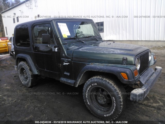 1J4FY19S1VP446602 - 1997 JEEP WRANGLER / TJ SPORT GREEN photo 1