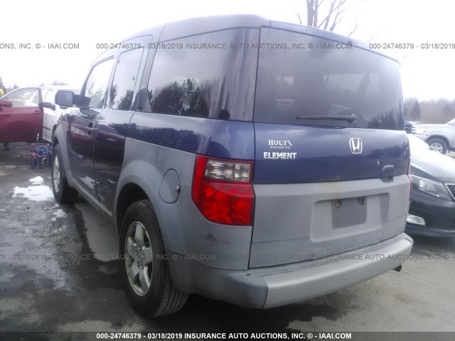 5J6YH28273L021504 - 2003 HONDA ELEMENT DX BLUE photo 3