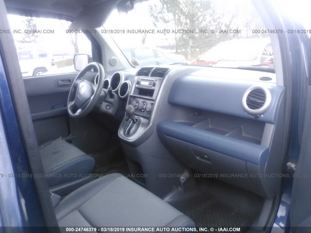 5J6YH28273L021504 - 2003 HONDA ELEMENT DX BLUE photo 5