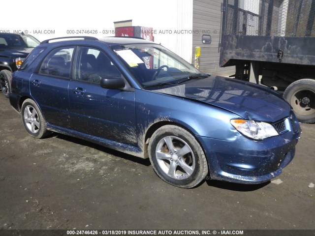 JF1GG616X7H811354 - 2007 SUBARU IMPREZA 2.5I BLUE photo 1