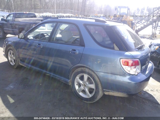 JF1GG616X7H811354 - 2007 SUBARU IMPREZA 2.5I BLUE photo 3