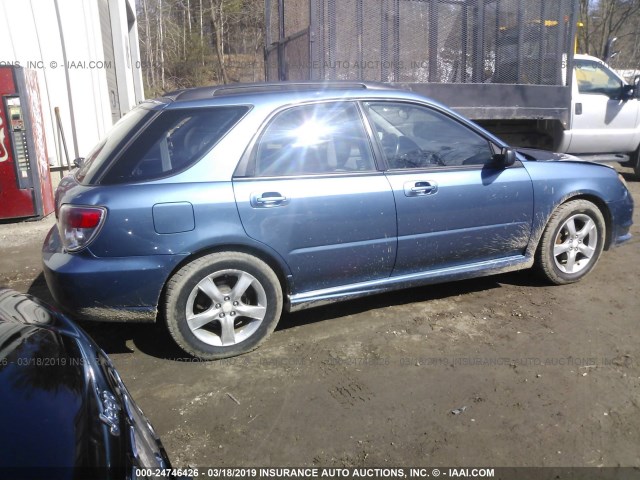 JF1GG616X7H811354 - 2007 SUBARU IMPREZA 2.5I BLUE photo 4