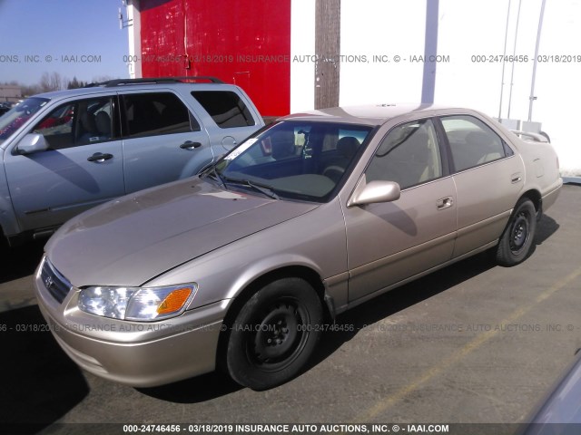 4T1BG22K21U097724 - 2001 TOYOTA CAMRY CE/LE/XLE BEIGE photo 2