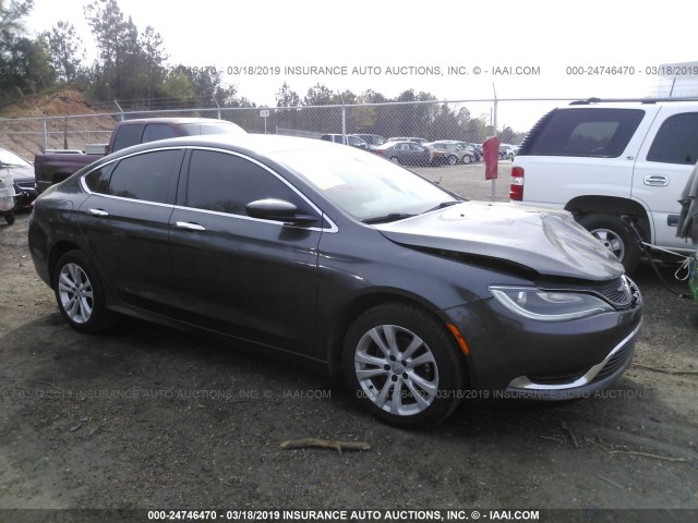 1C3CCCAB7FN616462 - 2015 CHRYSLER 200 LIMITED GRAY photo 1