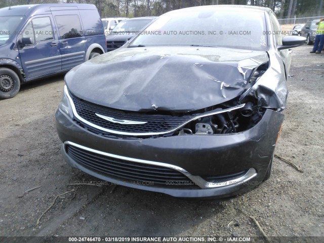 1C3CCCAB7FN616462 - 2015 CHRYSLER 200 LIMITED GRAY photo 6