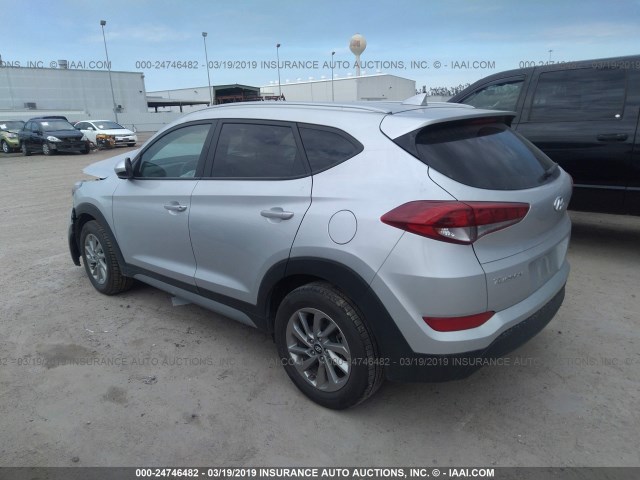 KM8J33A41JU669527 - 2018 HYUNDAI TUCSON LIMITED/SPORT AND ECO/SE SILVER photo 3