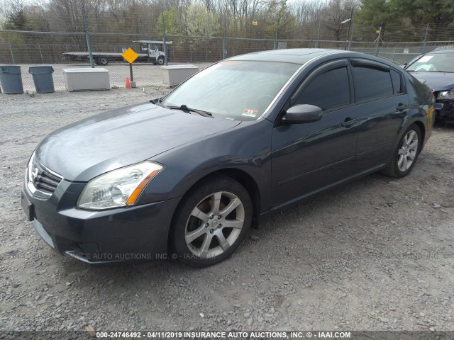 1N4BA41E97C849727 - 2007 NISSAN MAXIMA SE/SL GRAY photo 2