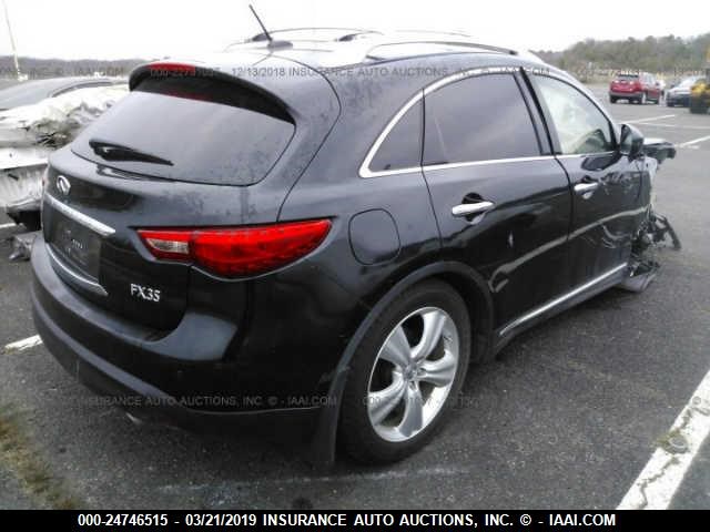 JN8AS1MW6BM140928 - 2011 INFINITI FX35 BLACK photo 4