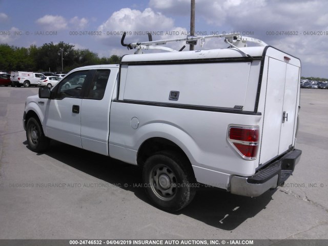 1FTFX1CF4EKD46513 - 2014 FORD F150 SUPER CAB WHITE photo 3