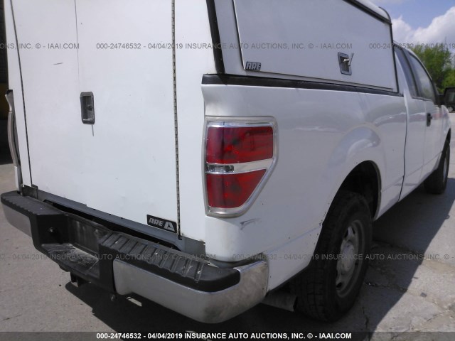 1FTFX1CF4EKD46513 - 2014 FORD F150 SUPER CAB WHITE photo 6