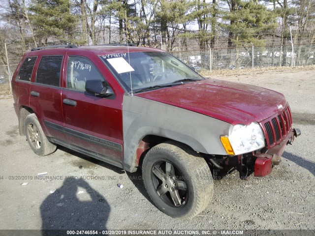 1J4GR48K55C607626 - 2005 JEEP GRAND CHEROKEE LAREDO/COLUMBIA/FREEDOM 红色 照片 1