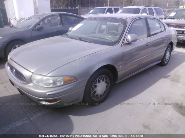 1G4HP54K314147507 - 2001 BUICK LESABRE CUSTOM GOLD photo 2