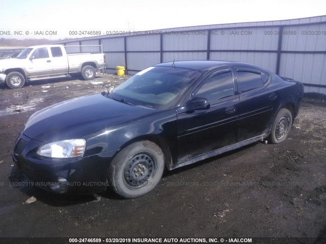 2G2WP522851299559 - 2005 PONTIAC GRAND PRIX BLACK photo 2