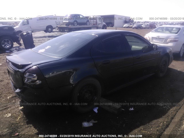 2G2WP522851299559 - 2005 PONTIAC GRAND PRIX BLACK photo 4