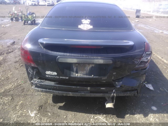2G2WP522851299559 - 2005 PONTIAC GRAND PRIX BLACK photo 6