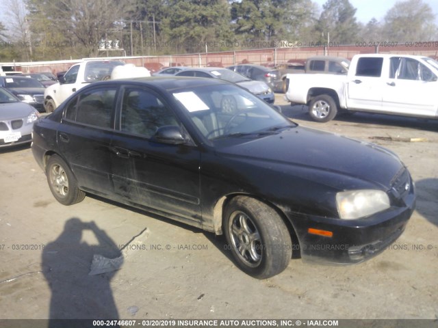 KMHDN46D56U359636 - 2006 HYUNDAI ELANTRA GLS/GT/LIMITED BLACK photo 1