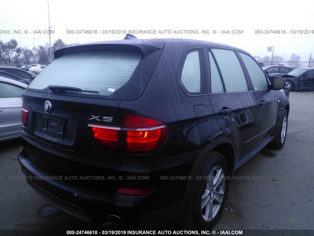 5UXZV4C56BL406016 - 2011 BMW X5 XDRIVE35I BLACK photo 4