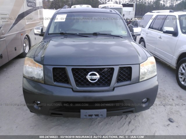 5N1AA0NC1AN613619 - 2010 NISSAN ARMADA SE/TITANIUM/PLATINUM GRAY photo 6