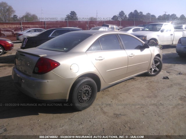 1G2ZG58N874107028 - 2007 PONTIAC G6 SE BEIGE photo 4