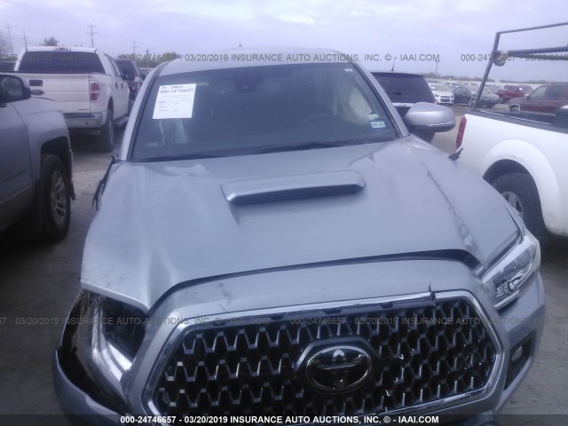 5TFAZ5CN0KX072728 - 2019 TOYOTA TACOMA SILVER photo 6