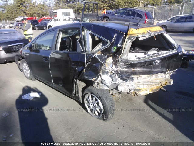 JTDZN3EU5E3325884 - 2014 TOYOTA PRIUS V BLACK photo 3