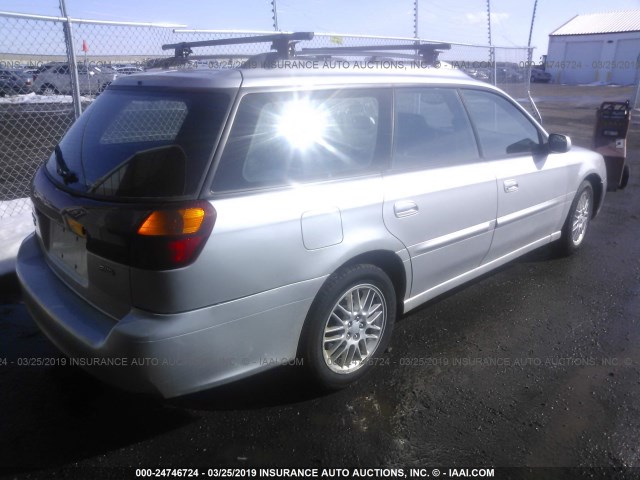 4S3BH635137312237 - 2003 SUBARU LEGACY L/L SPECIAL SILVER photo 4