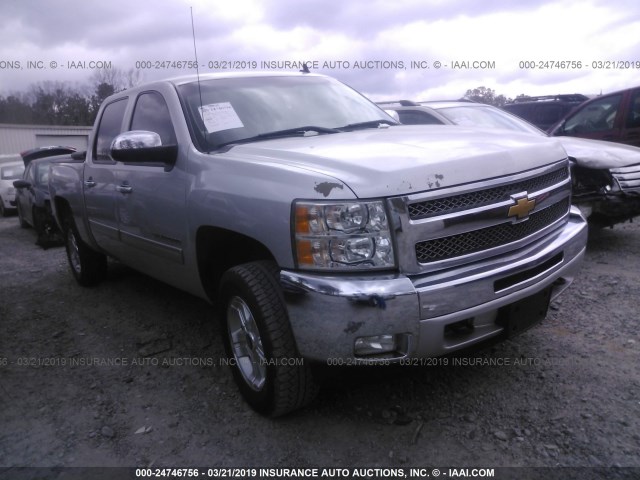 3GCPKSE70CG177674 - 2012 CHEVROLET SILVERADO K1500 LT SILVER photo 1