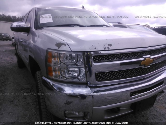 3GCPKSE70CG177674 - 2012 CHEVROLET SILVERADO K1500 LT SILVER photo 6