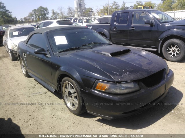 1FAFP45X52F133247 - 2002 FORD MUSTANG GT BLACK photo 1