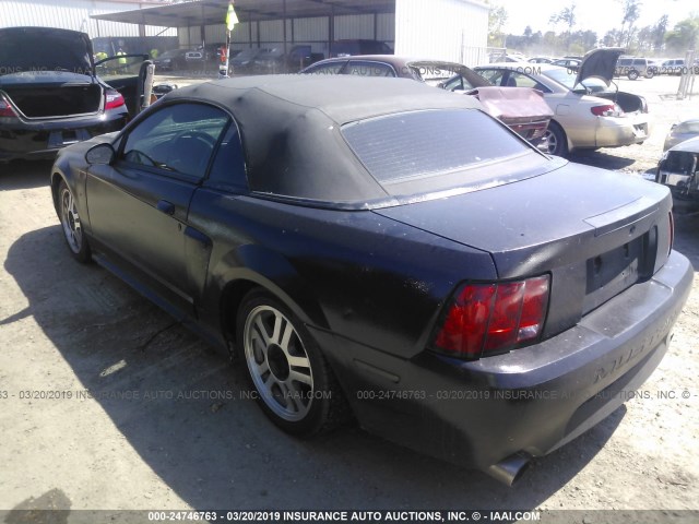 1FAFP45X52F133247 - 2002 FORD MUSTANG GT BLACK photo 3