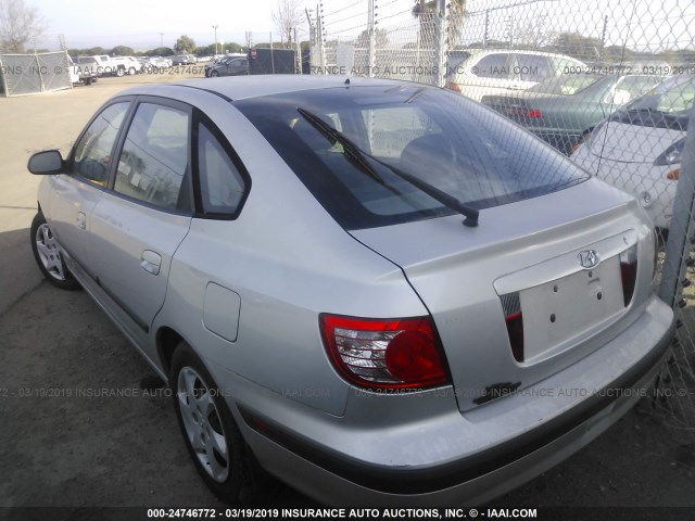 KMHDN56D45U170657 - 2005 HYUNDAI ELANTRA GLS/GT SILVER photo 3