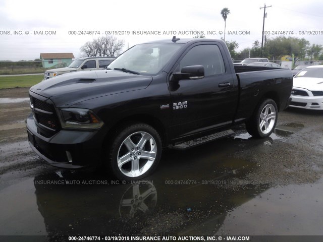 3C6JR6CT1FG665584 - 2015 RAM 1500 SPORT BLACK photo 2