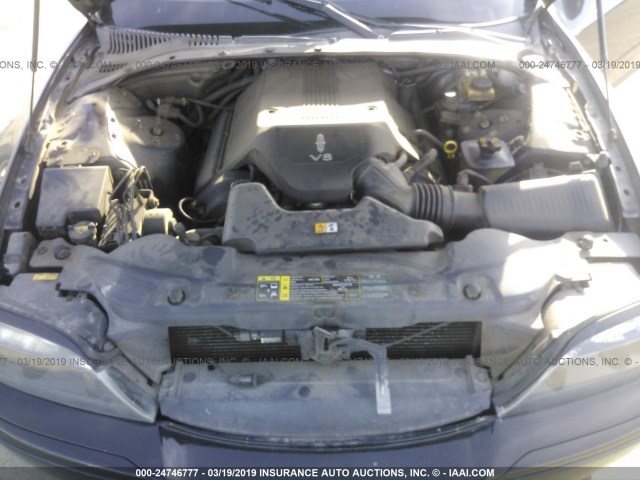 1LNHM87A15Y653624 - 2005 LINCOLN LS BLACK photo 10
