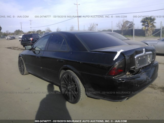 1LNHM87A15Y653624 - 2005 LINCOLN LS BLACK photo 3