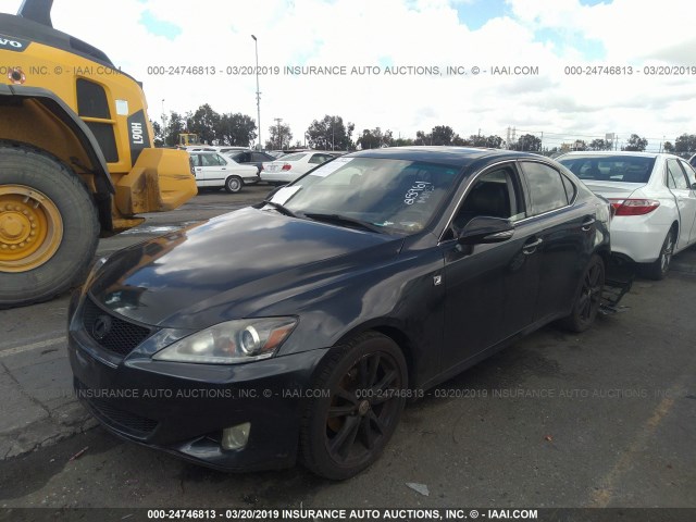 JTHBK262565018656 - 2006 LEXUS IS 250 GRAY photo 2